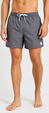 Allfenix Mens M Swim Trunks Gray wave Print Quick Dry Lined Beach Shorts